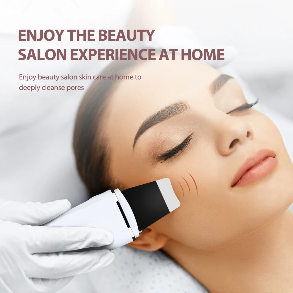 Espátula Ultrasónica Facial DeepClean™ - Limpiador de Poros y Lifting EMS