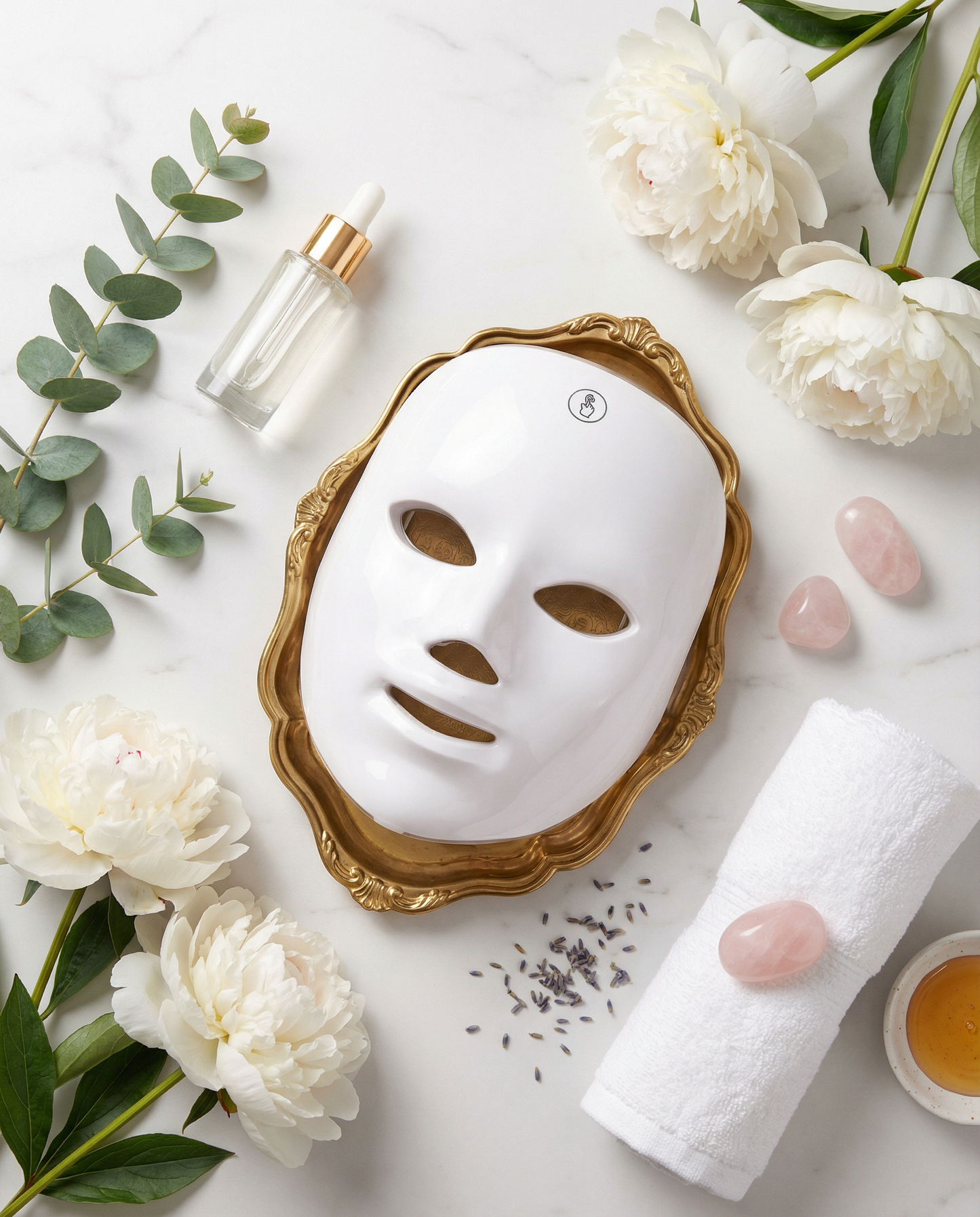 Máscara LED Facial PureGlow™ - Terapia de Fotones 7 en 1